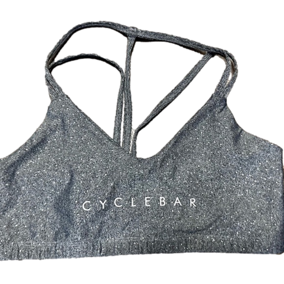 Beyond Yoga Other - Beyond Yoga 'Cyclebar' women's sports bra size XL - gray with silver dots - EGUC